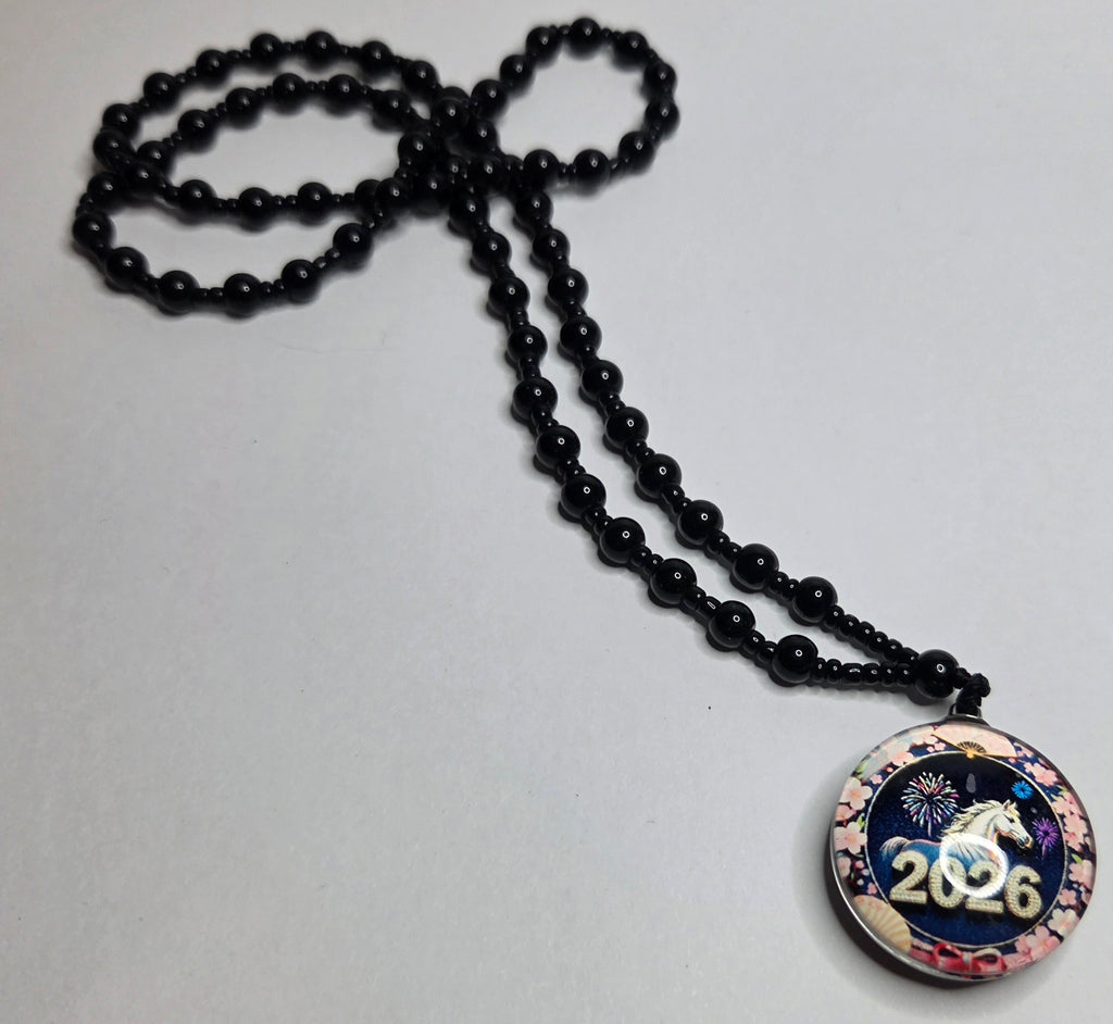 Sakura Blossom Year of the Horse Necklace