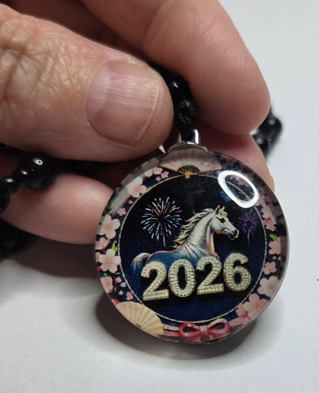 Sakura Blossom Year of the Horse Necklace