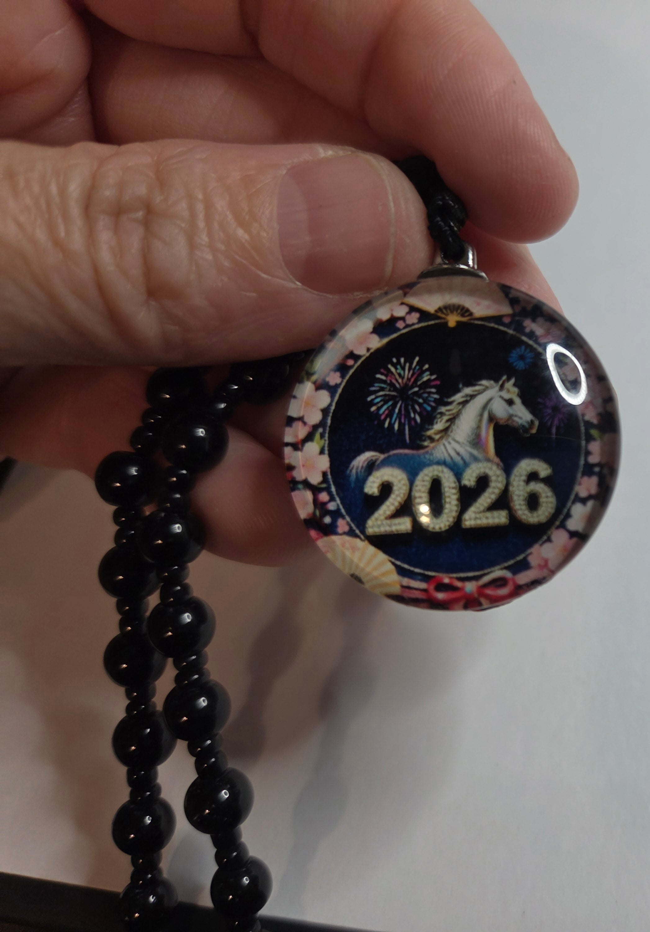 Sakura Blossom Year of the Horse Necklace