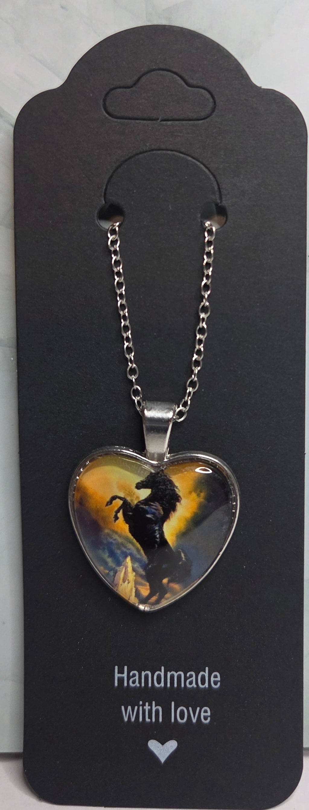 Horse Heart Necklace