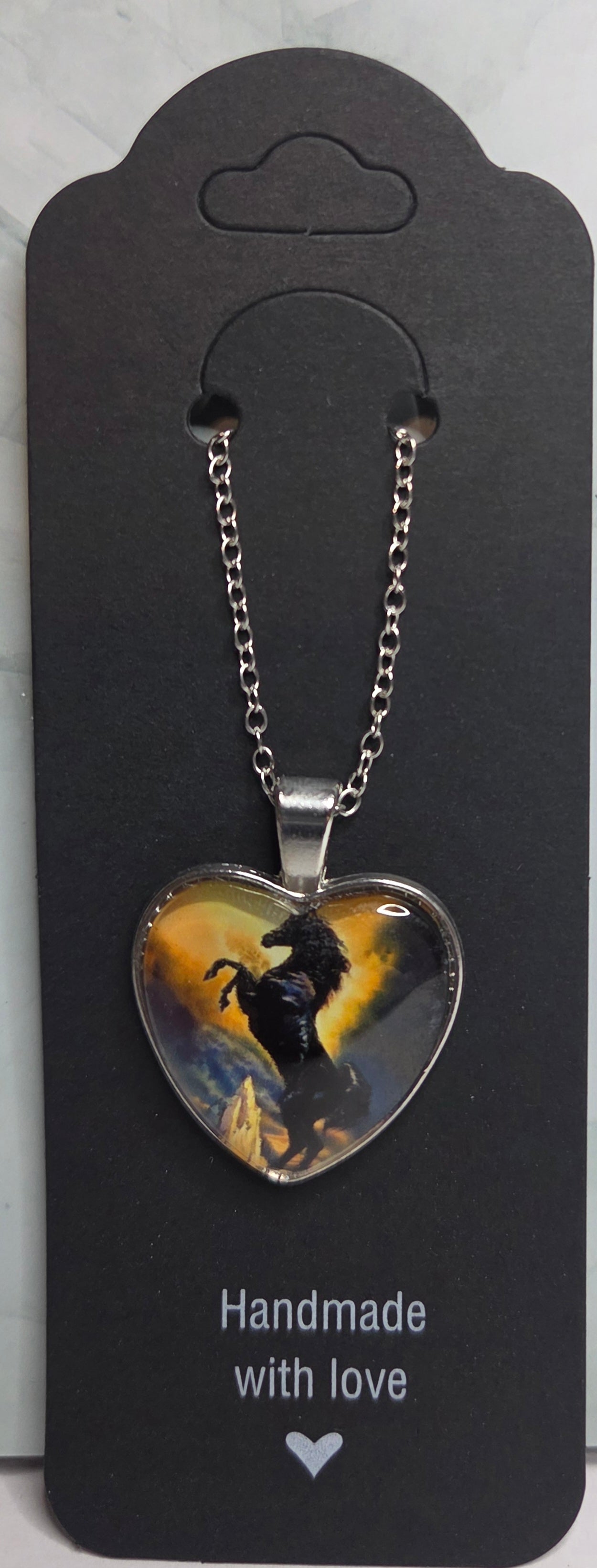 Horse Heart Necklace