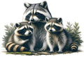 Raccoon Family #1